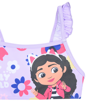 Costume Mare Gabby's Dollhouse Bikini 2 Pezzi Top e Slip Bambina Piscina - Ye18052lilla