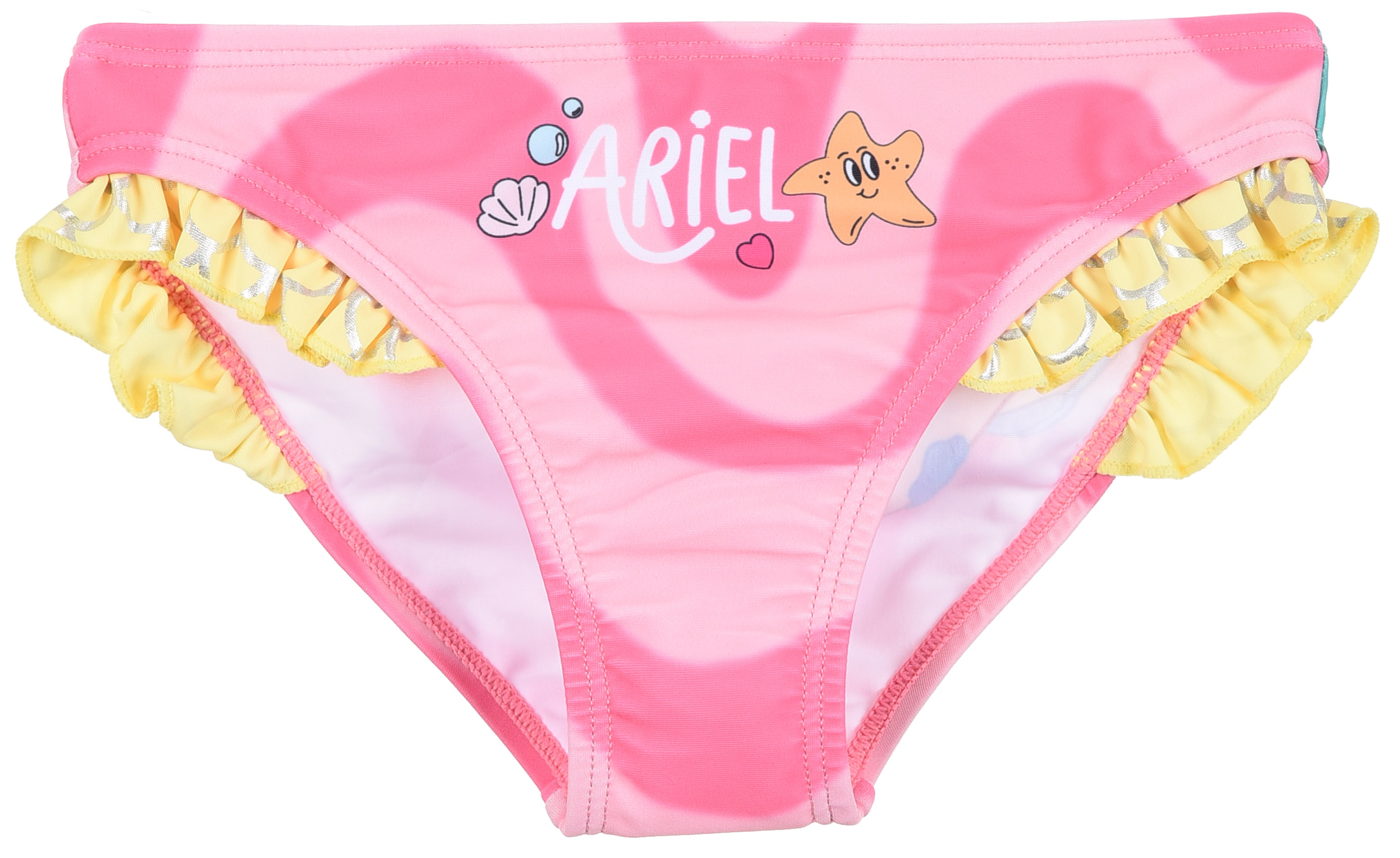 Costume Mare la Sirenetta Ariel DISNEY Modello Slip Mutandina Bambina -Ye18011rosa