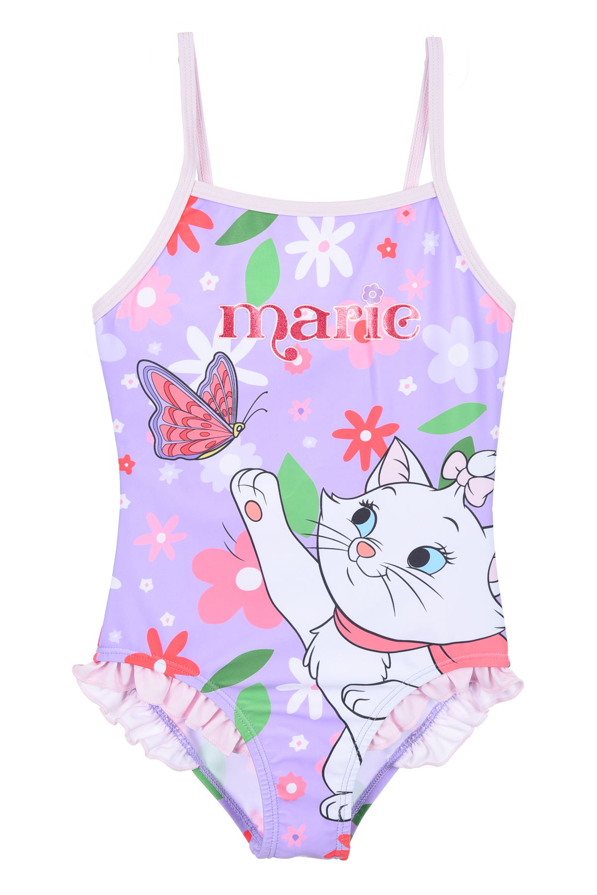 Costume da Bagno Marie gli Aristogatti Intero 1 Pezzo Bambina Mare Piscina- Ye18071lilla