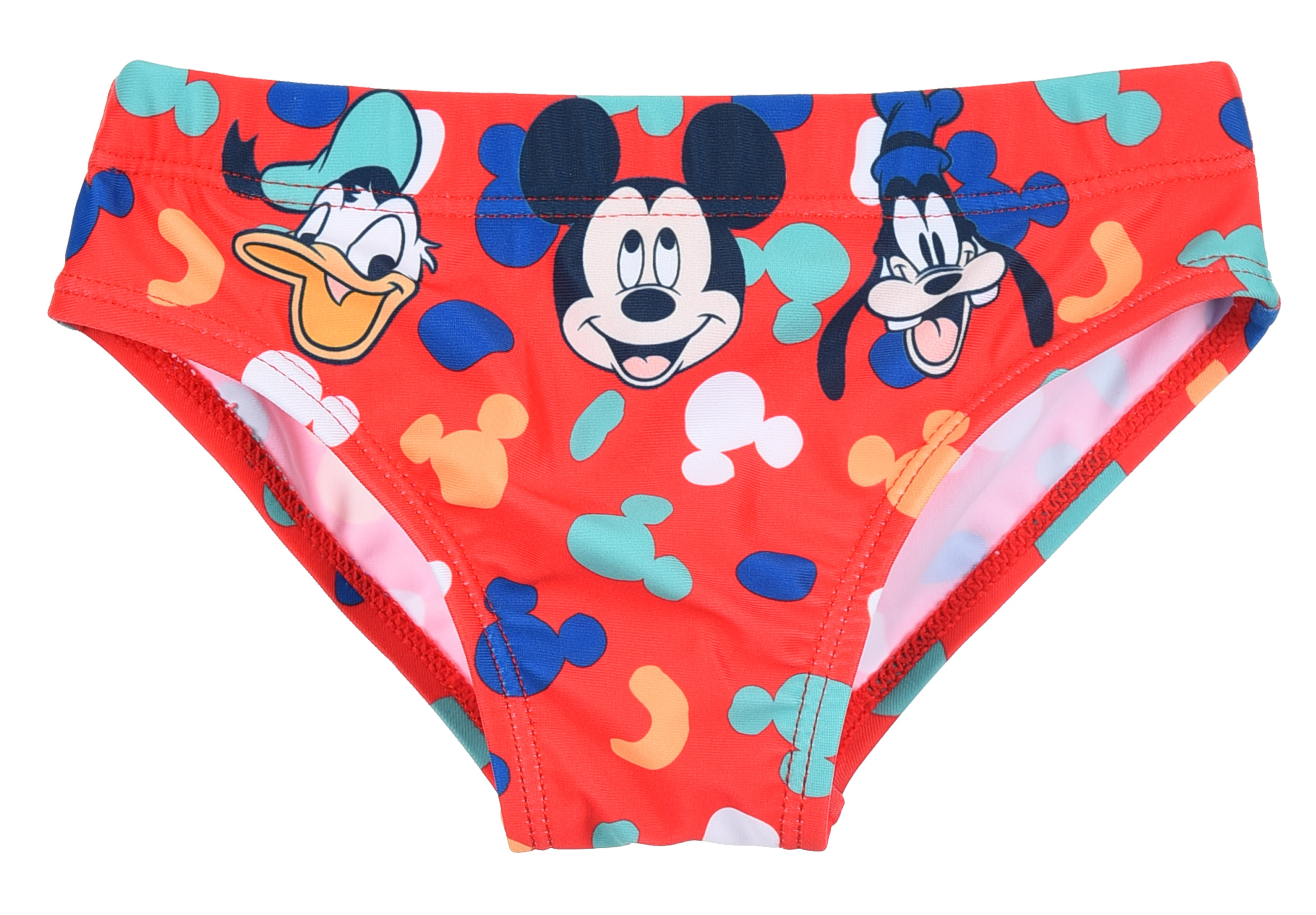 Costume Mare Topolino Mickey DISNEY Modello Slip Mutandina Piscina -Ye05001rosso