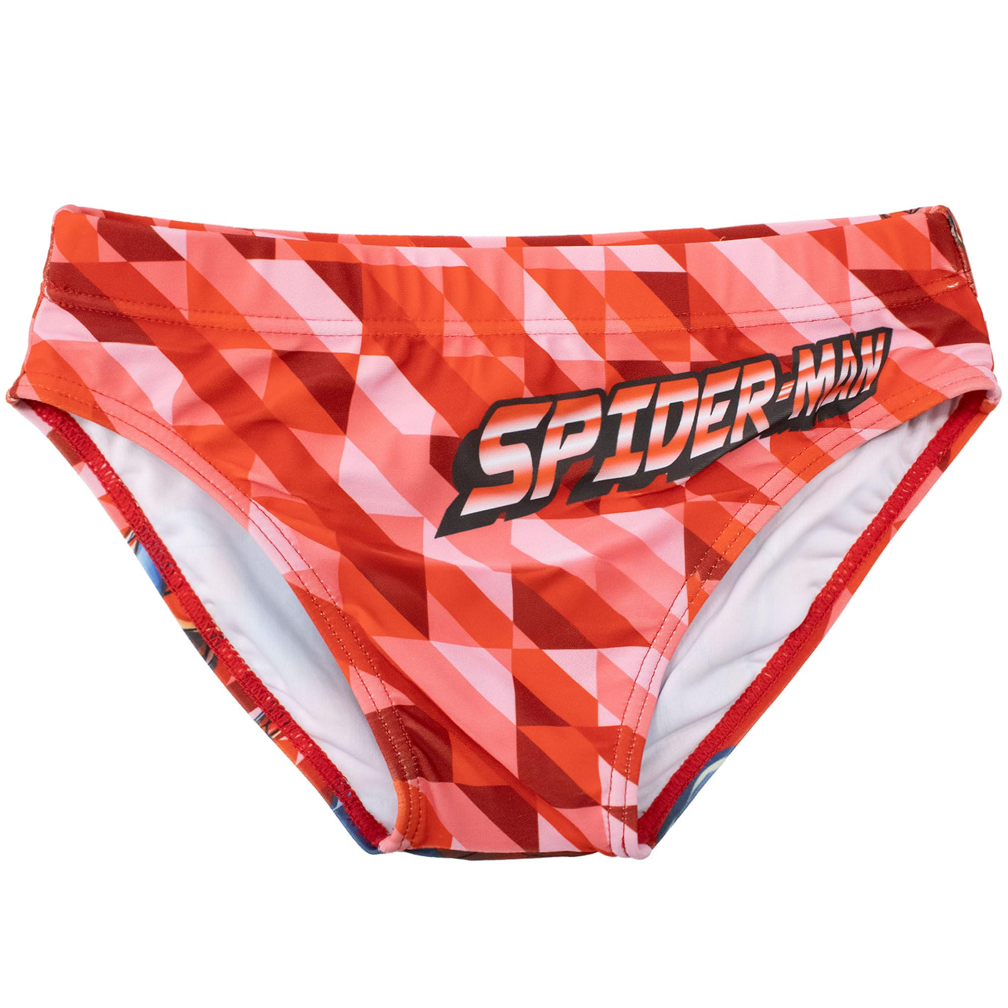 Costume Mare Spiderman MARVEL Modello Slip Mutandina Piscina -Ye18133rosso