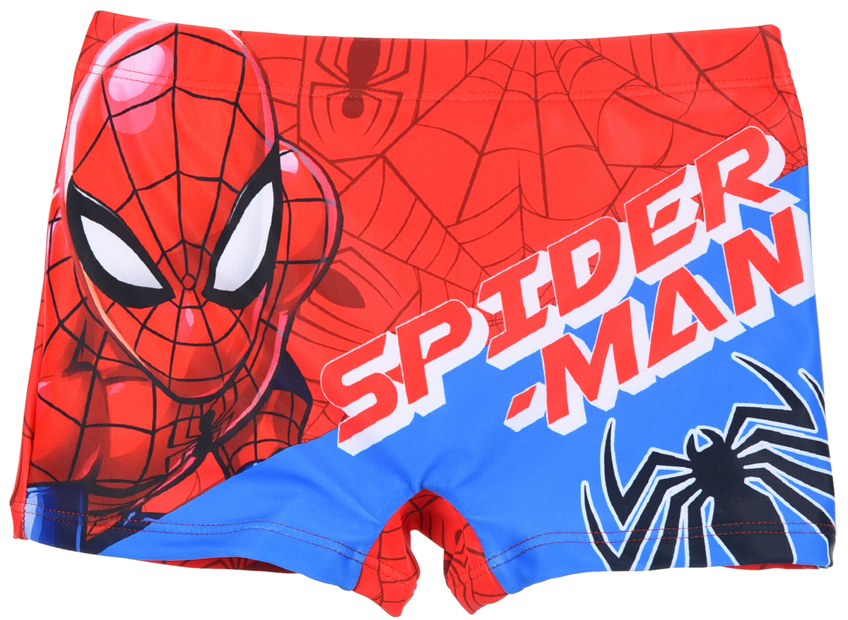 Costume Mare Spiderman MARVEL Modello Parigamba Elasticizzato Piscina -Ye18122rosso