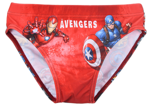 Costume Mare Avengers MARVEL Modello Slip a Mutandina Elasticizzato Piscina - Ye18204rosso