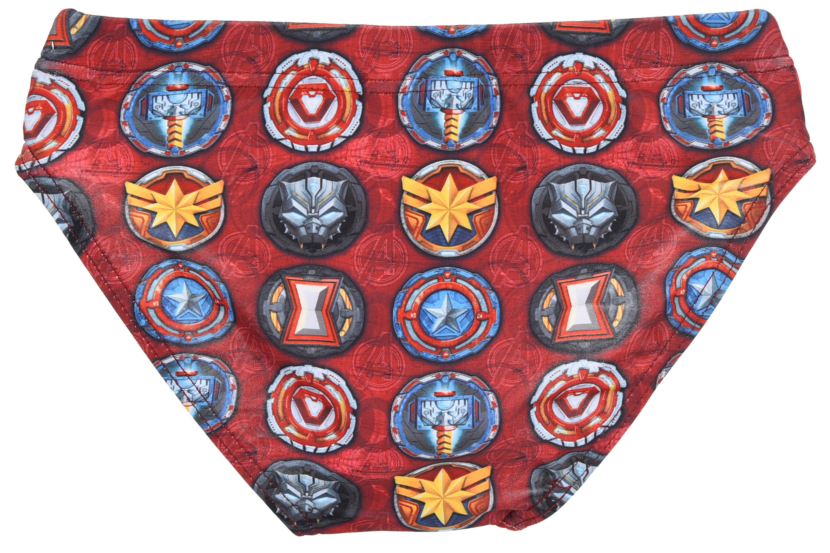 Costume Mare Avengers MARVEL Modello Slip a Mutandina Elasticizzato Piscina - Ye18204rosso