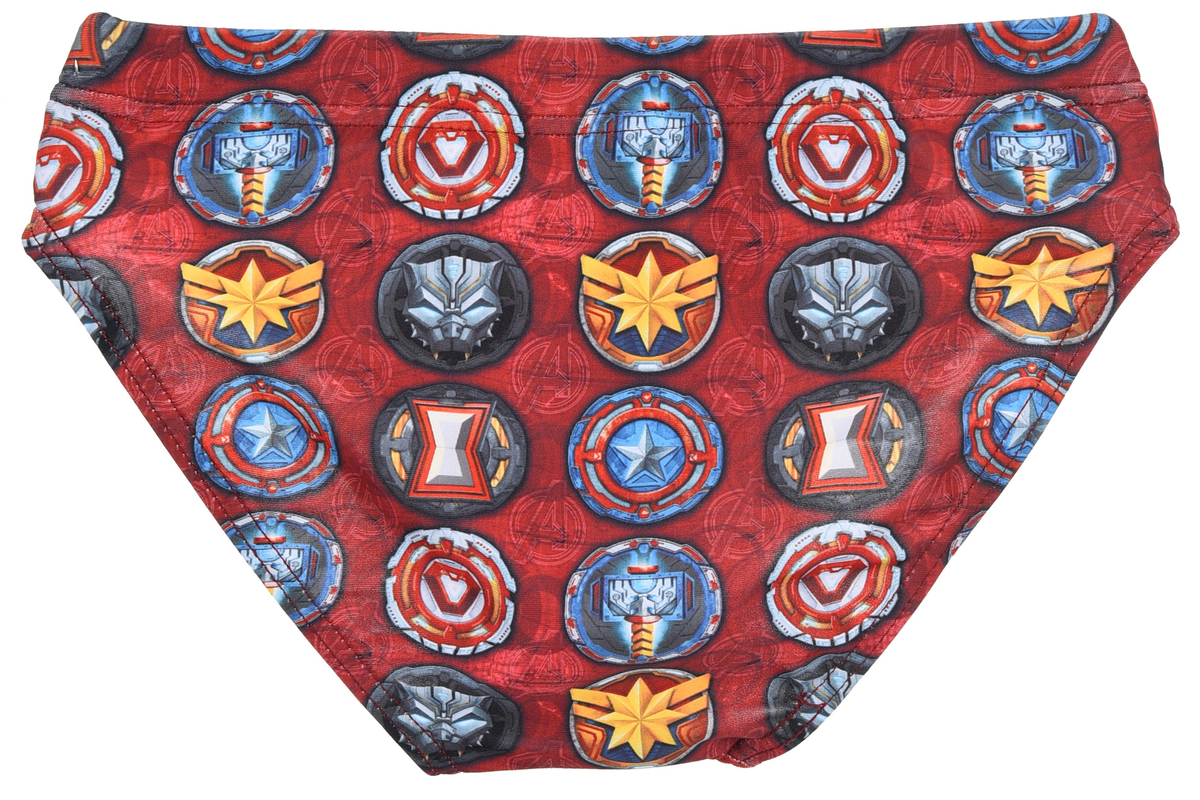 Costume Mare Avengers MARVEL Modello Slip a Mutandina Elasticizzato Piscina - Ye18204rosso