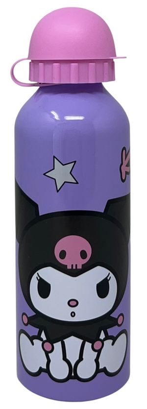 Borraccia in Alluminio Kuromi con Beccuccio e Coperchio 500 Ml - Ku00007/r
