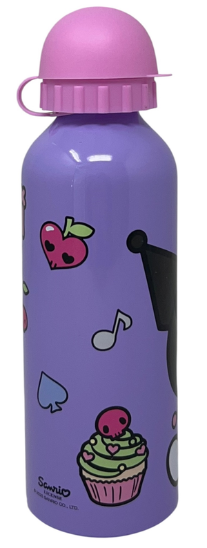 Borraccia in Alluminio Kuromi con Beccuccio e Coperchio 500 Ml - Ku00007/r