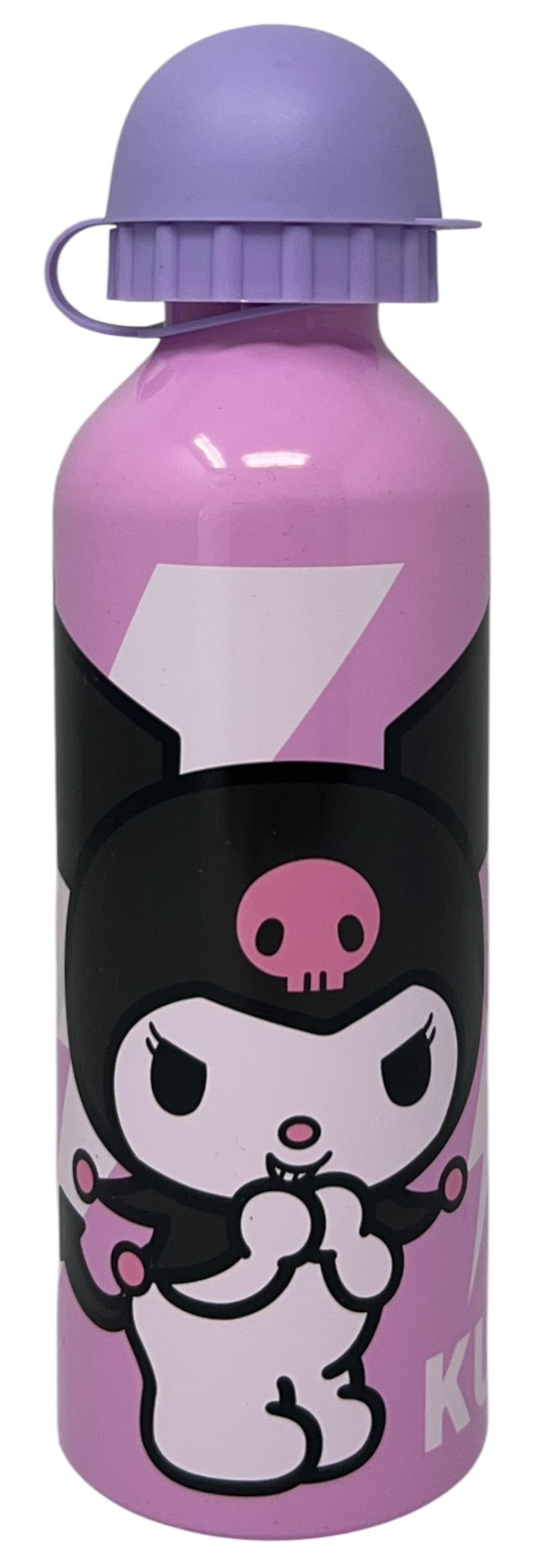 Borraccia in Alluminio Kuromi con Beccuccio e Coperchio 500 Ml - Ku00007/l