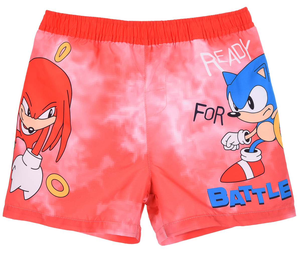 Costume Mare Sonic Modello Pantaloncini Bermuda Elasticizzato con Retina - Ye18117rosso