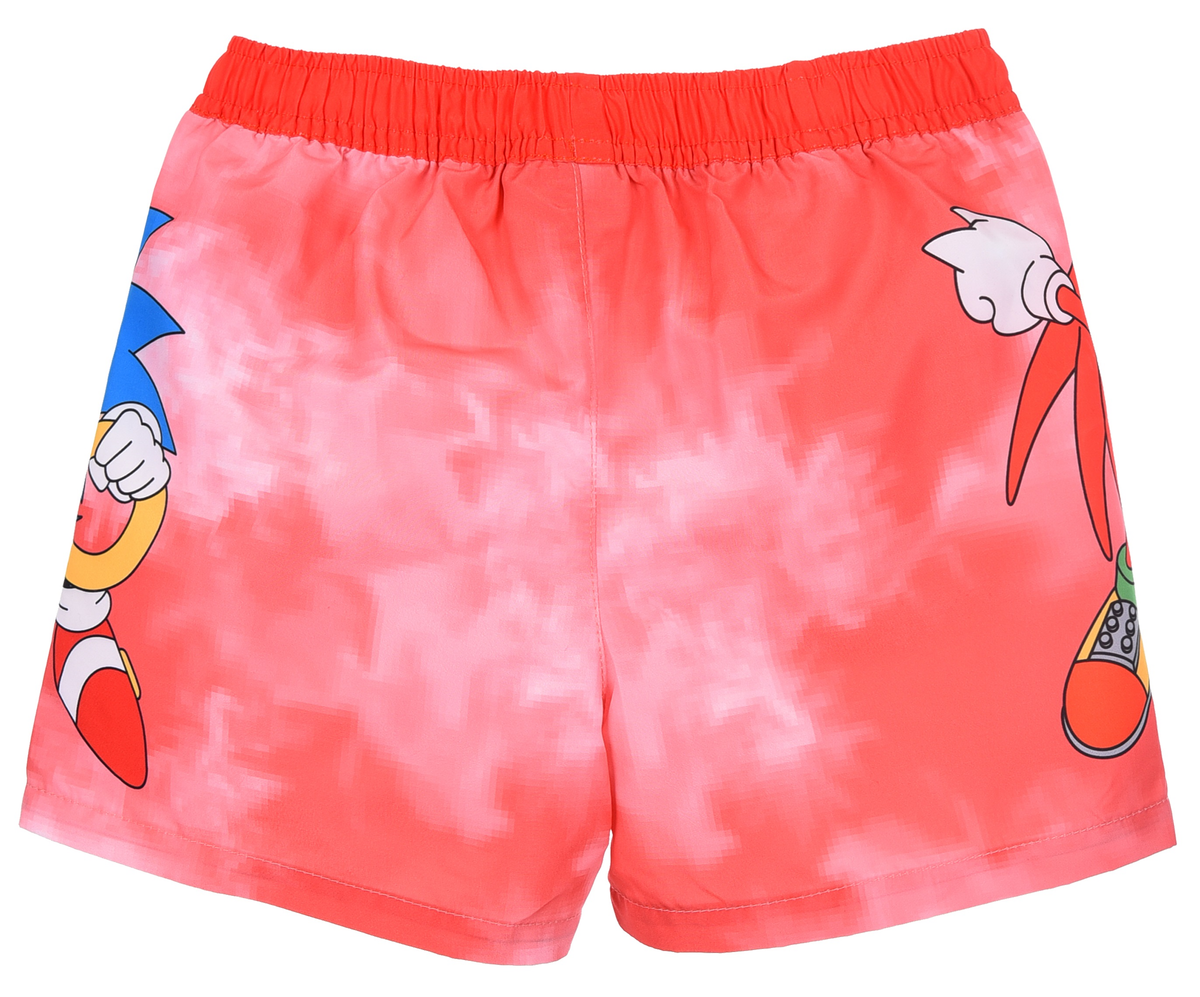 Costume Mare Sonic Modello Pantaloncini Bermuda Elasticizzato con Retina - Ye18117rosso