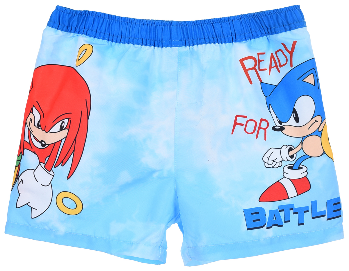 Costume Mare Sonic Modello Pantaloncini Bermuda Elasticizzato con Retina - Ye18117celeste