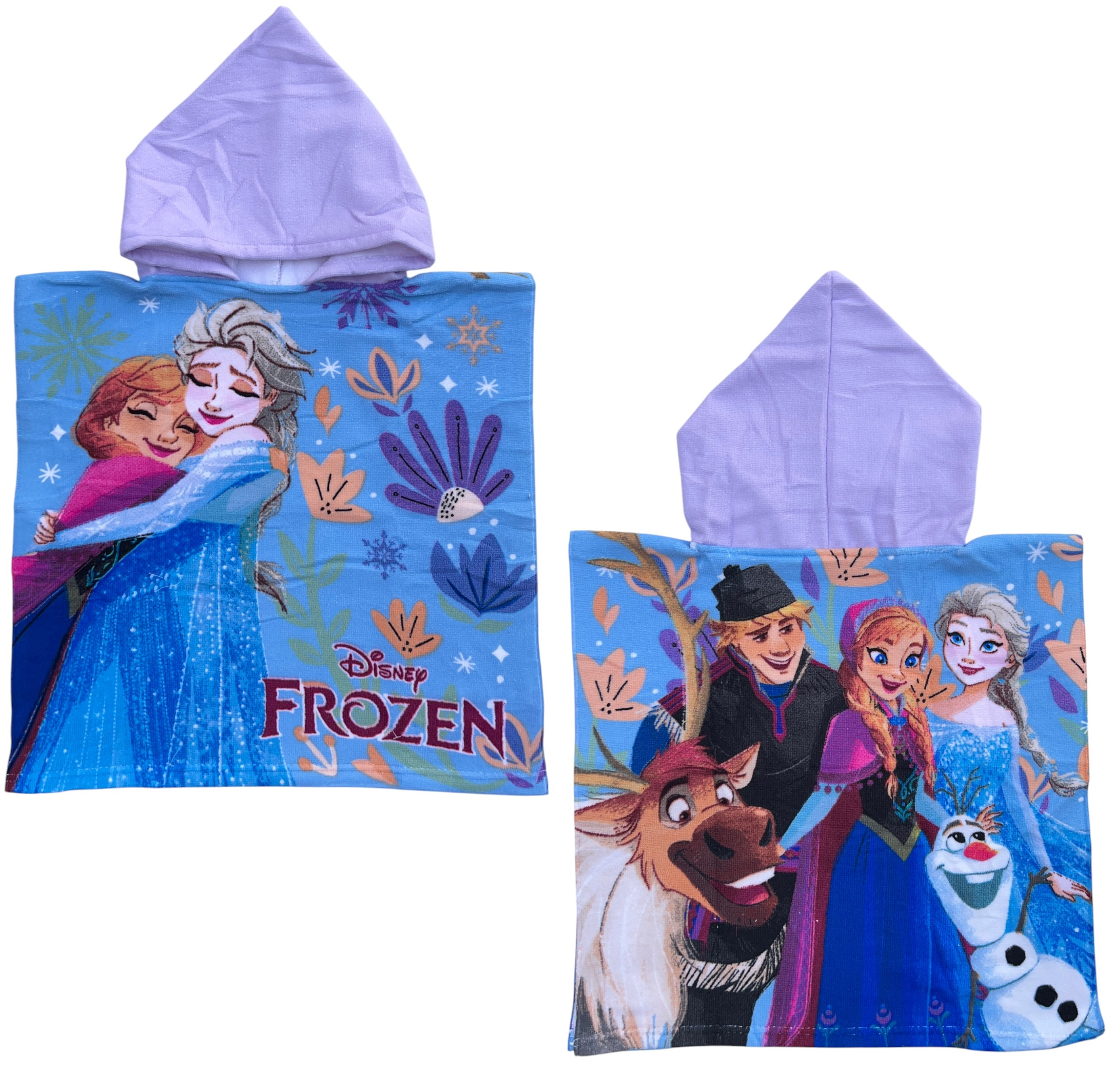 Poncho Mare Frozen DISNEY 100 X 50 CM Accappatoio per Bambini 100% Pl - Fro36-5076