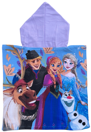 Poncho Mare Frozen DISNEY 100 X 50 CM Accappatoio per Bambini 100% Pl - Fro36-5076