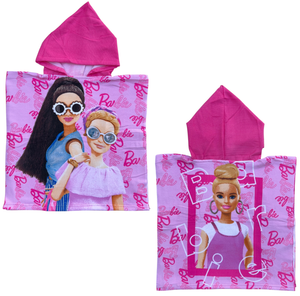 Poncho Mare Barbie 100 X 50 CM Accappatoio per Bambini 100% Pl - Bar36-5186