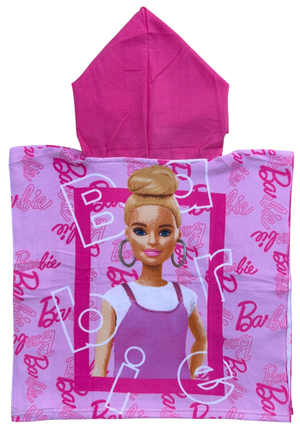 Poncho Mare Barbie 100 X 50 CM Accappatoio per Bambini 100% Pl - Bar36-5186