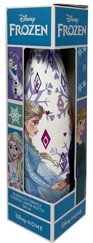 Borraccia Termica Frozen Ii DISNEY in Acciaio Inox Bottiglia con Tappo Svitabile 500 Ml - D11289te/b