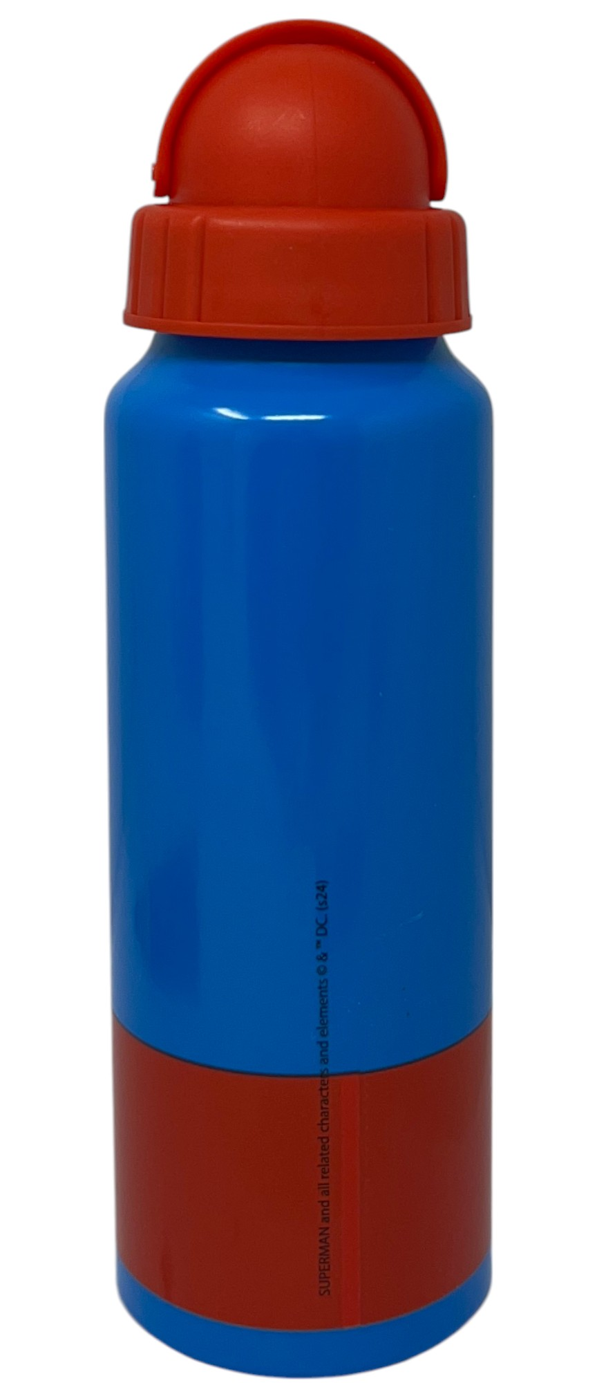 Borraccia in Alluminio Superman Bottiglia con Cannuccia 550 Ml per Bambini - L09093mc/r