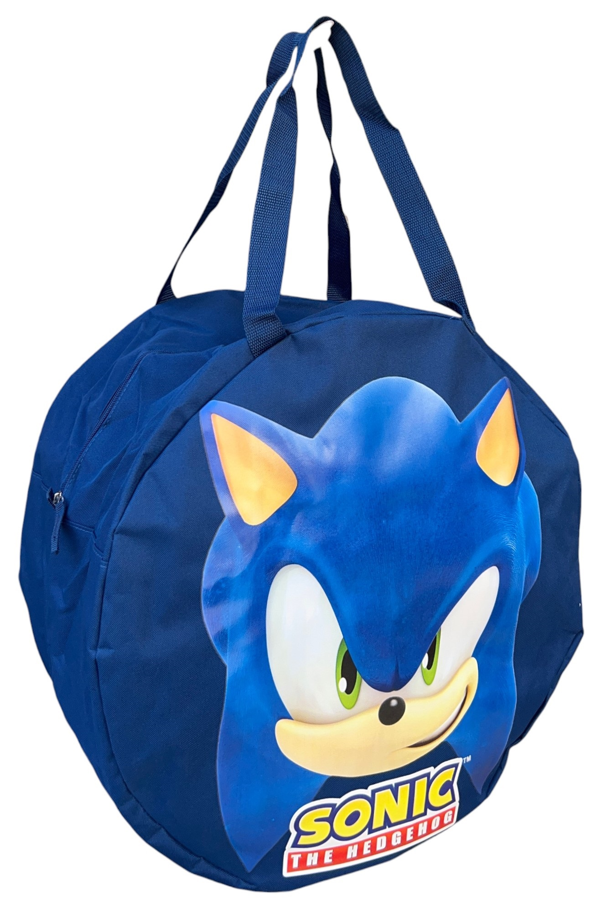 Borsa Portagiochi Sonic Rotonda con Manici e Chiusura a Zip 50x32 CM - Sn8948mc