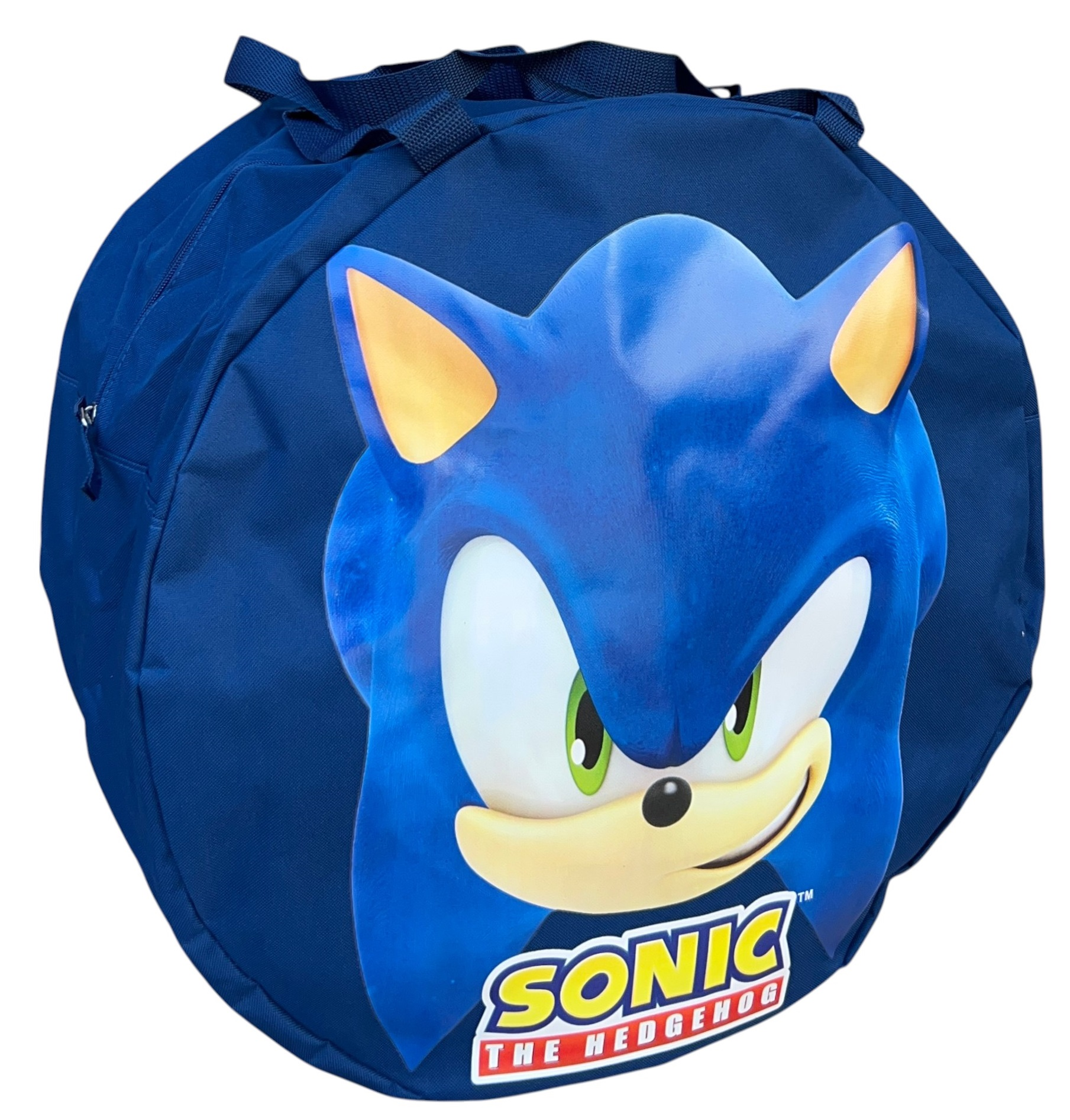 Borsa Portagiochi Sonic Rotonda con Manici e Chiusura a Zip 50x32 CM - Sn8948mc