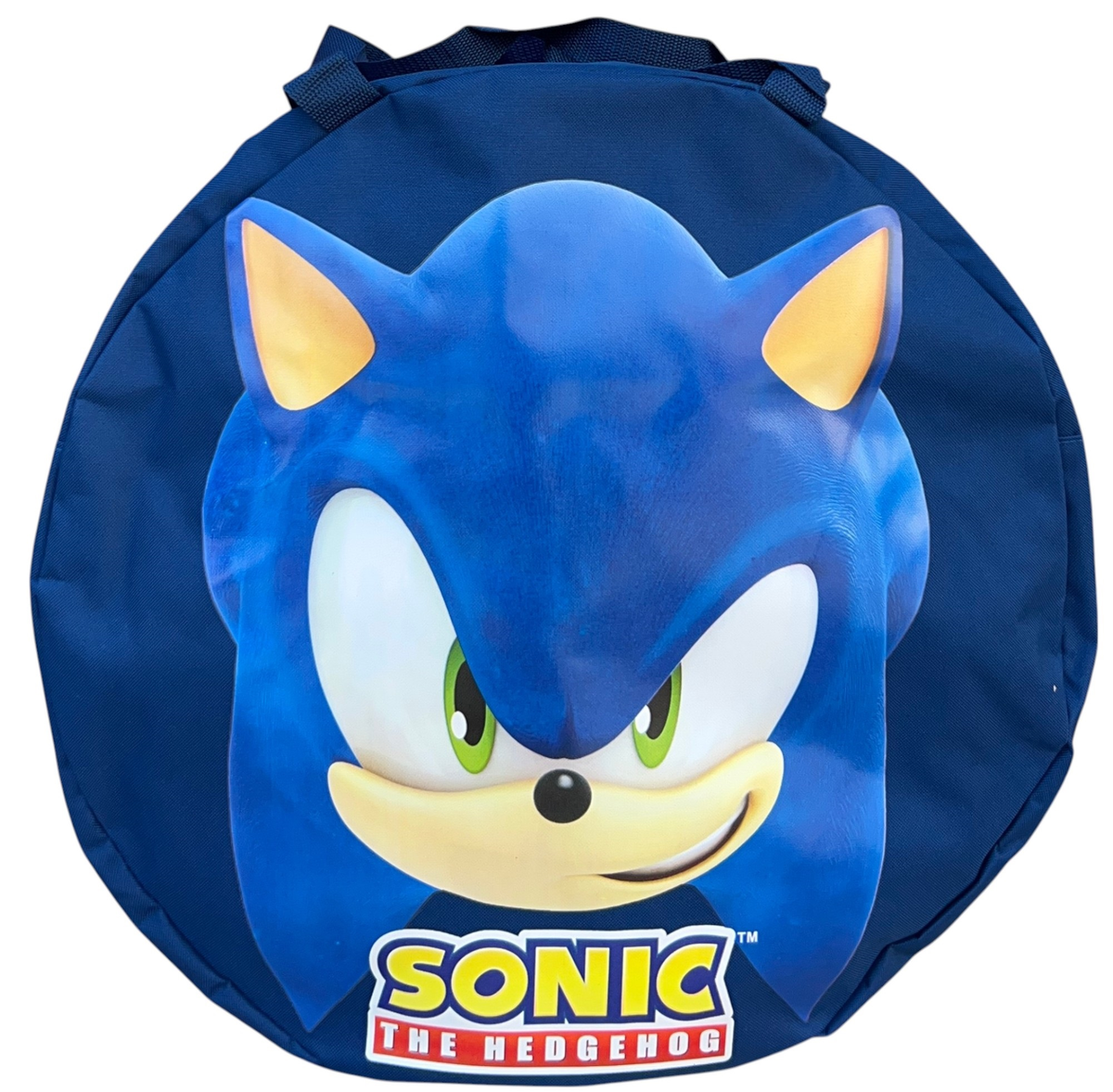 Borsa Portagiochi Sonic Rotonda con Manici e Chiusura a Zip 50x32 CM - Sn8948mc