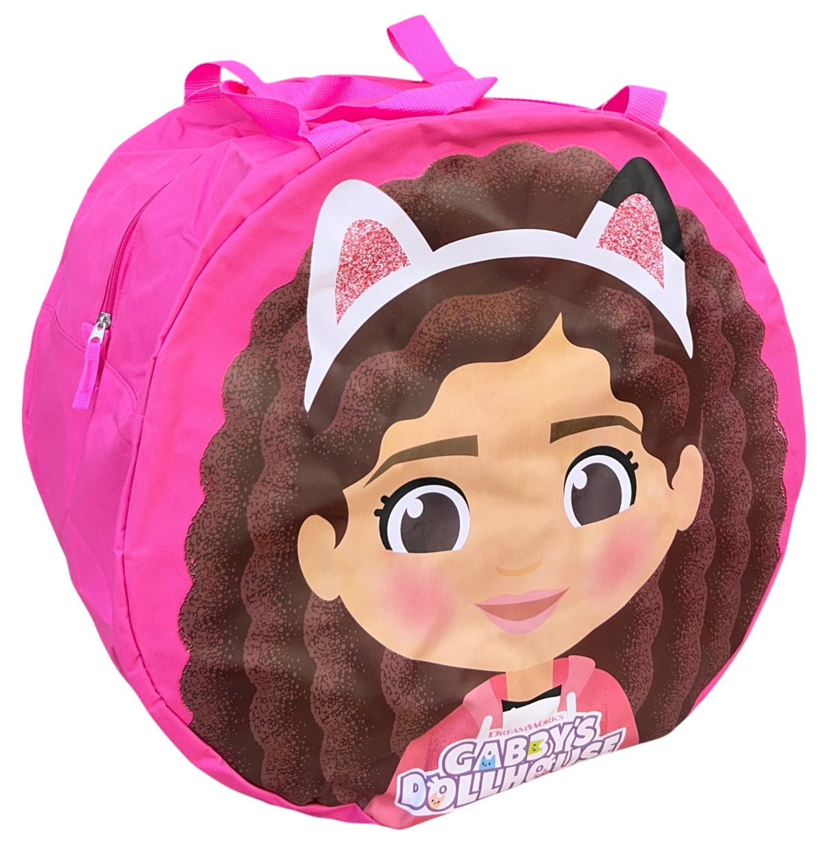 Borsa Portagiochi Gabby's Dollhouse Rotonda con Manici e Chiusura a Zip 50x32 CM - O08956mc