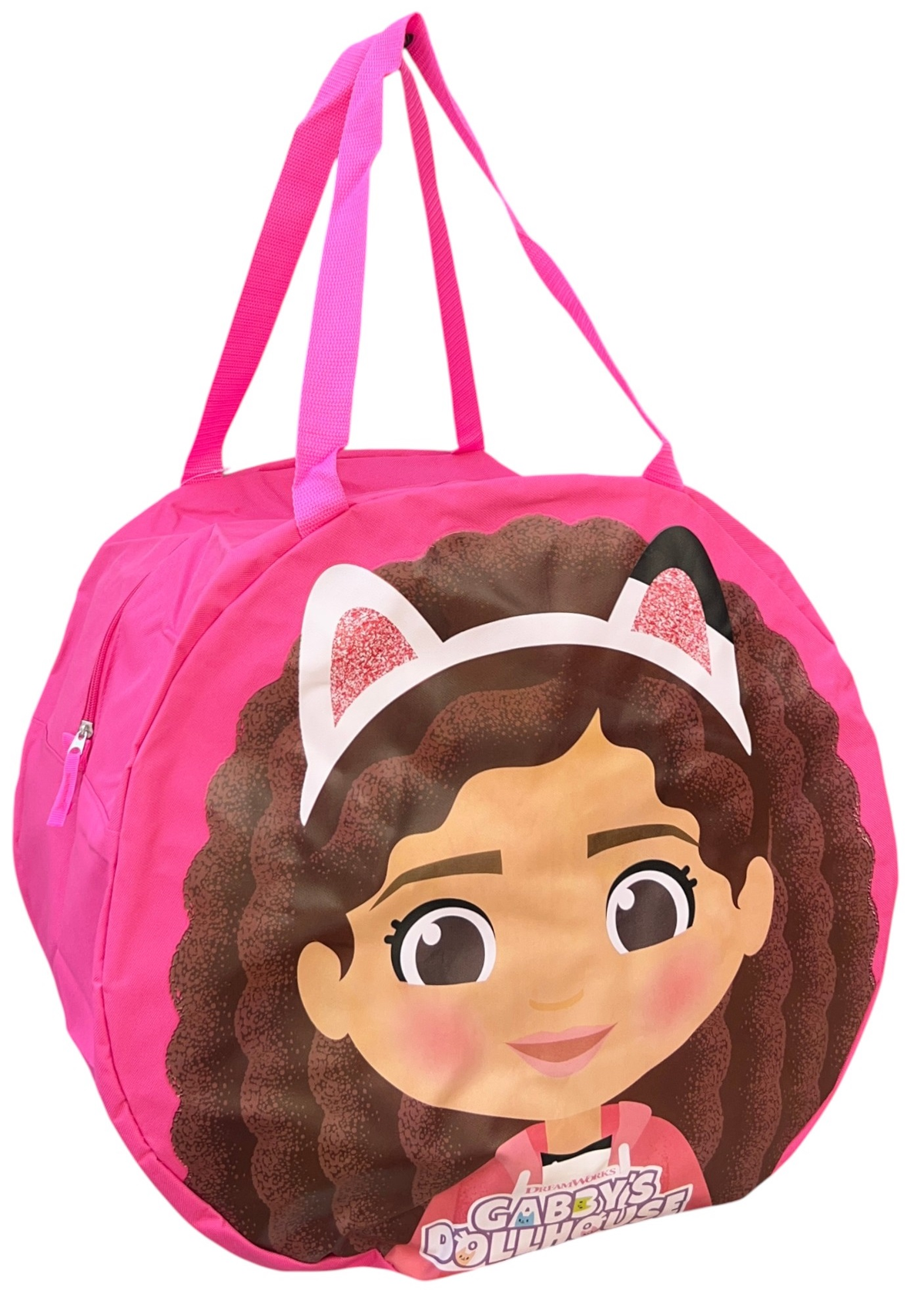 Borsa Portagiochi Gabby's Dollhouse Rotonda con Manici e Chiusura a Zip 50x32 CM - O08956mc