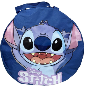 Borsa Portagiochi Stitch DISNEY Rotonda con Manici e Chiusura a Zip 50x32 CM - D08937mc
