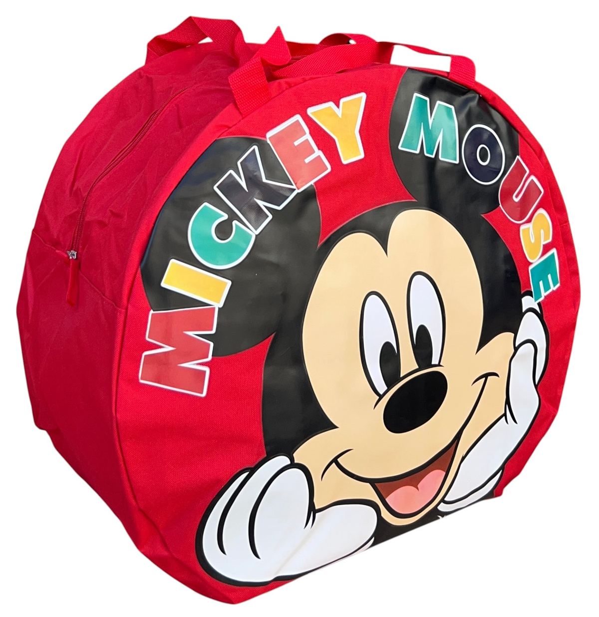 Borsa Portagiochi Topolino DISNEY Rotonda con Manici e Chiusura a Zip 50x32 CM - D08939mc
