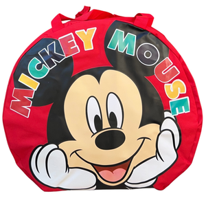 Borsa Portagiochi Topolino DISNEY Rotonda con Manici e Chiusura a Zip 50x32 CM - D08939mc