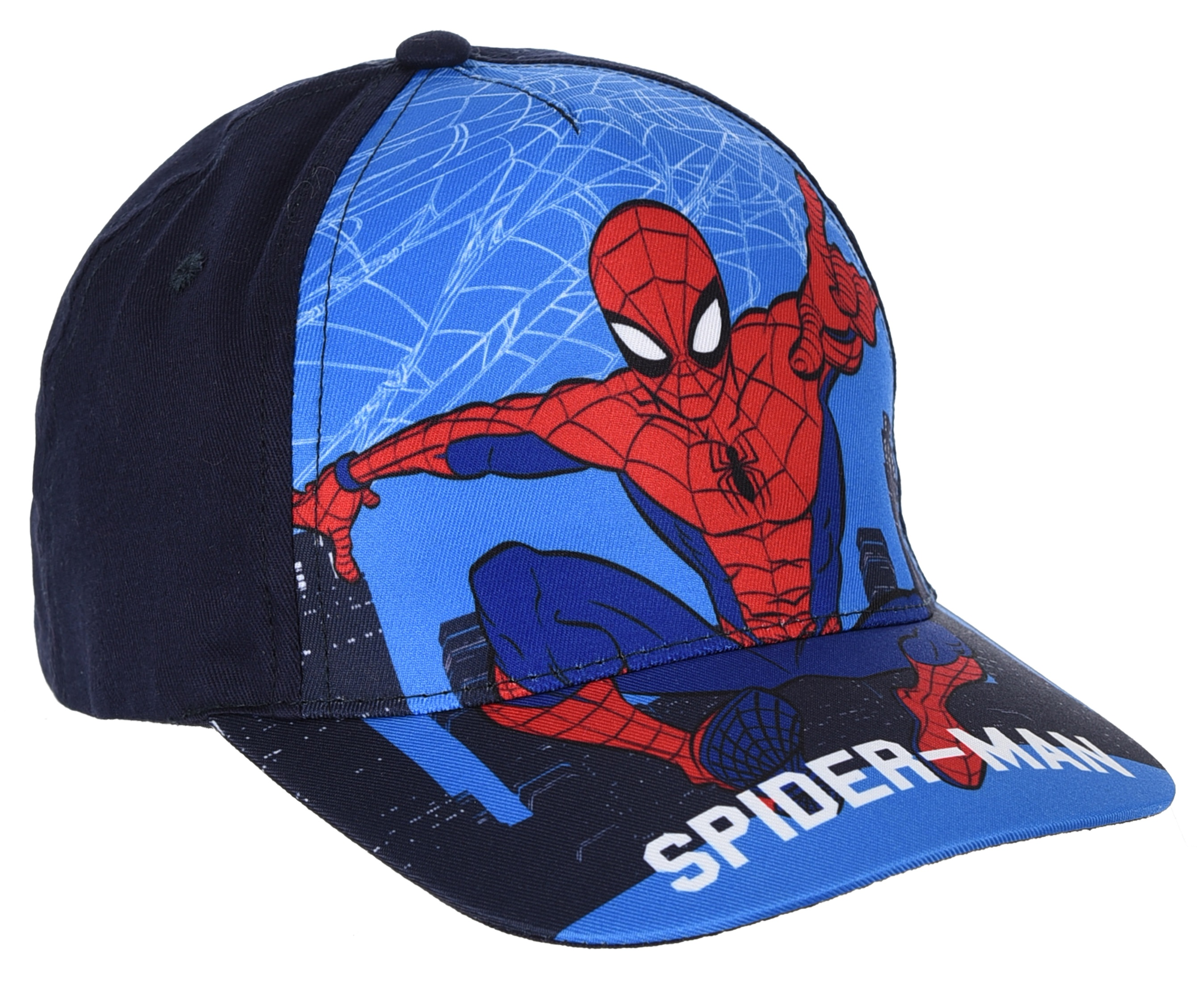 Cappello Spiderman MARVEL con Visiera Berretto Estivo Regolabile Bambino - Ye40066blu