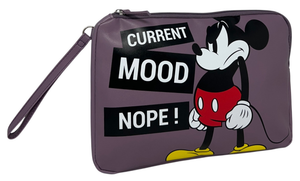Beauty Case Topolino DISNEY Pochette in Ecopelle con Laccetto Organizer - D07713mc