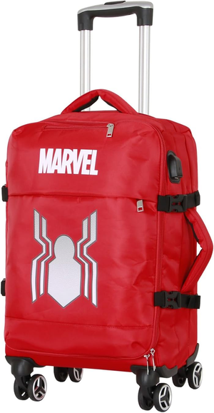 Trolley da Viaggio Spiderman MARVEL 55 CM Valigia Morbida in Tessuto con Manico Telescopico a Scomparsa - 06235