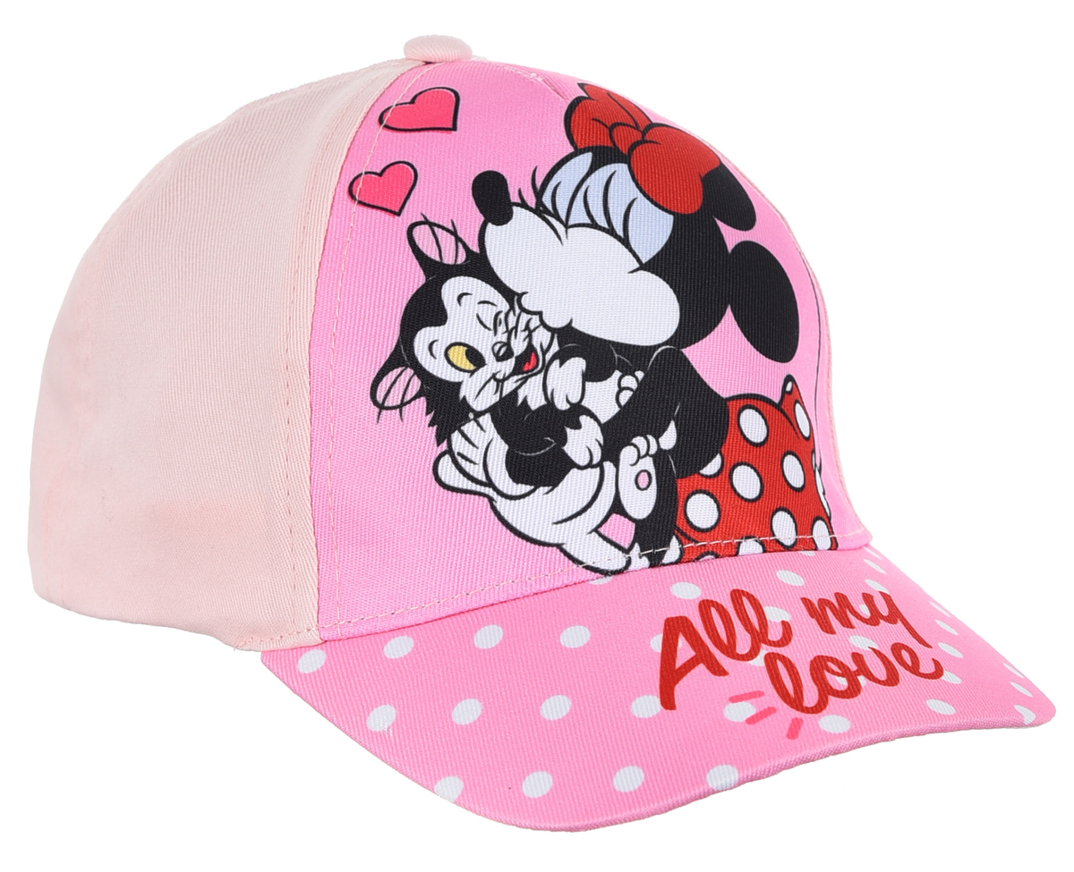 Cappello Minnie DISNEY con Visiera Berretto Estivo Regolabile Bambina - Ye40044rosa