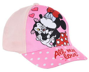 Cappello Minnie DISNEY con Visiera Berretto Estivo Regolabile Bambina - Ye40044rosa