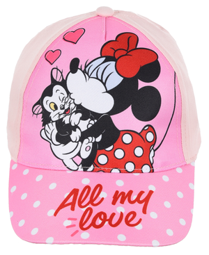Cappello Minnie DISNEY con Visiera Berretto Estivo Regolabile Bambina - Ye40044rosa