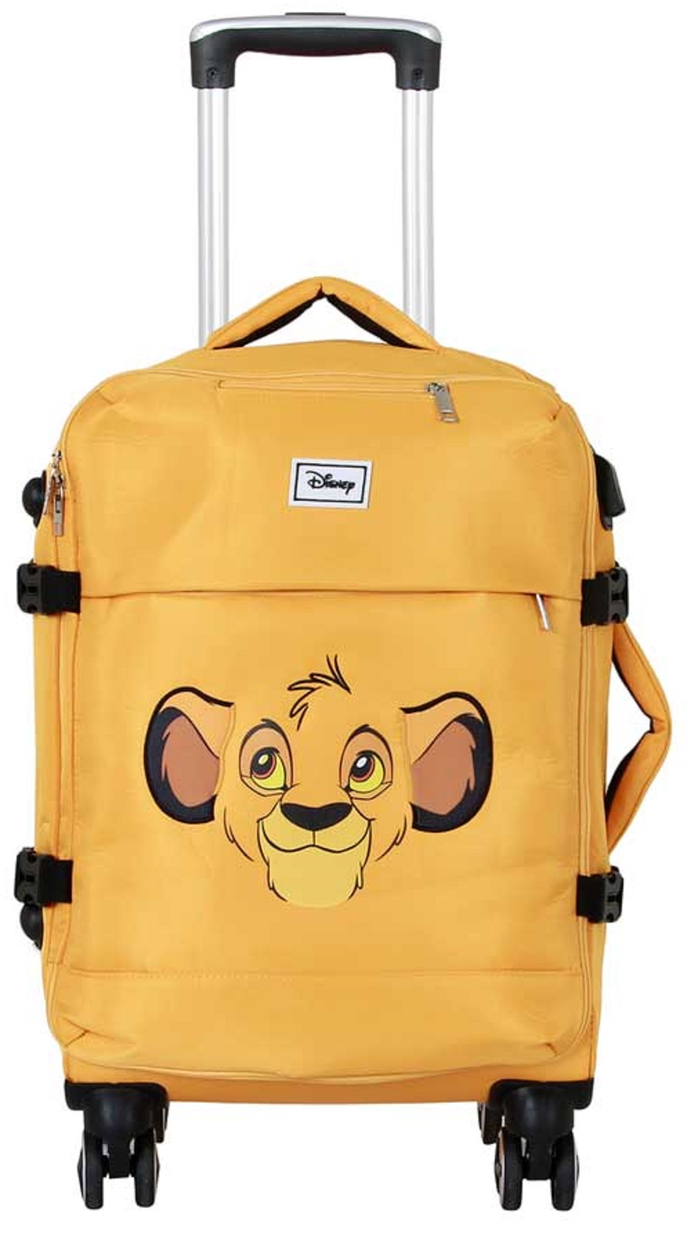 Trolley da Viaggio Simba il Re Leone DISNEY 55 CM Valigia Morbida in Tessuto con Manico Telescopico a Scomparsa - 06242