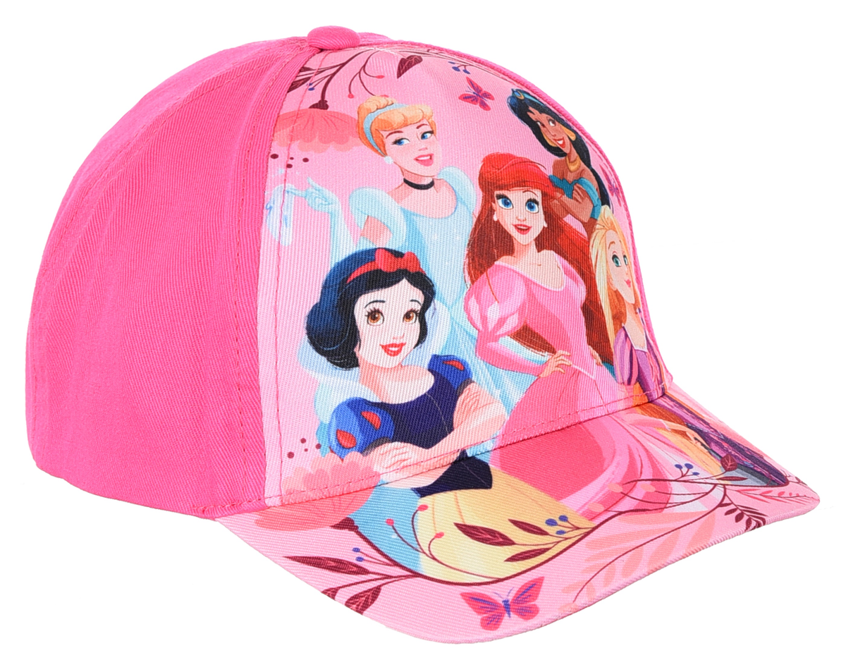 Cappello Principesse DISNEY con Visiera Berretto Estivo Regolabile Bambina - Ye40112fucsia