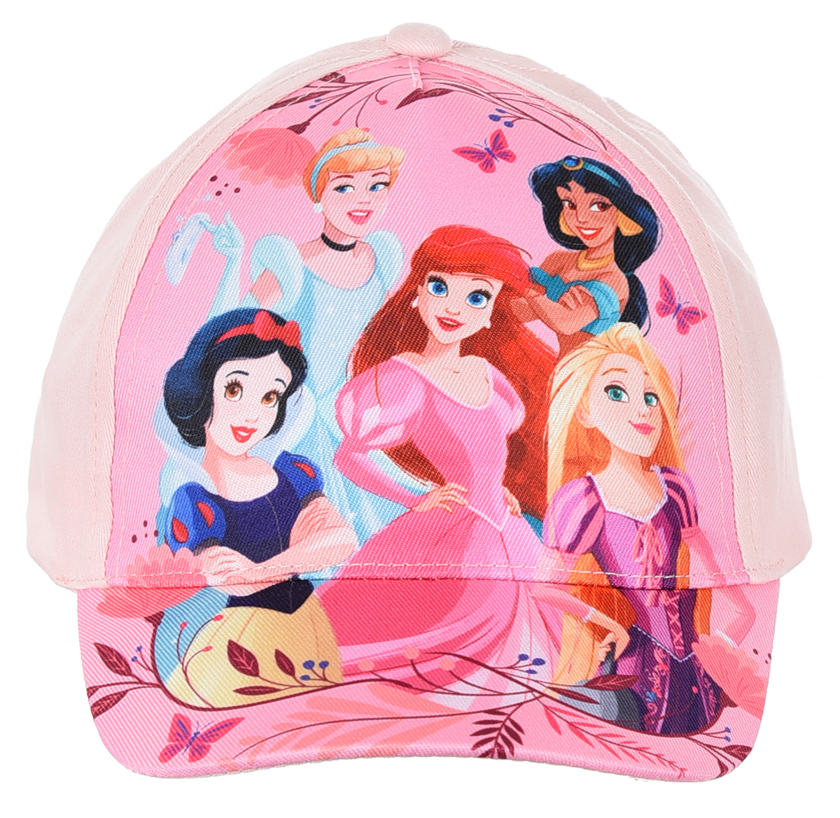 Cappello Principesse DISNEY con Visiera Berretto Estivo Regolabile Bambina - Ye40112rosa
