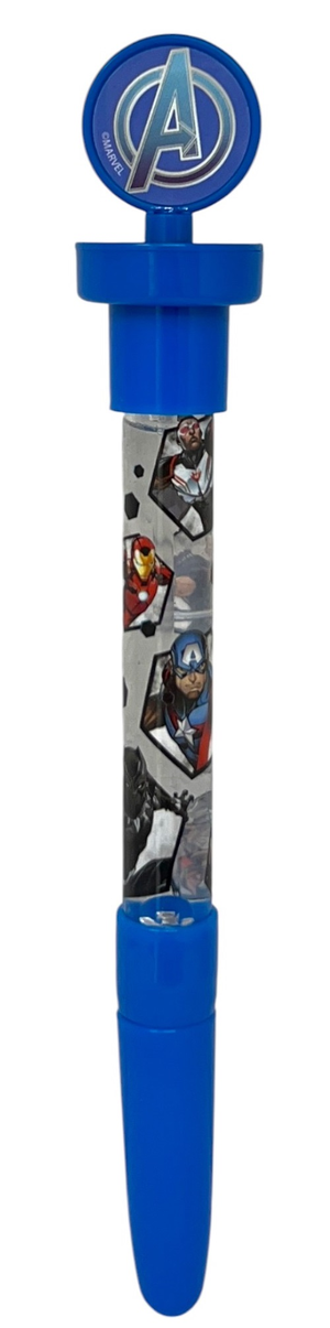Penna 3 in 1 Avengers MARVEL Penna a Sfera Timbro Bolle di Sapone Gioco per Bambini - Av1063