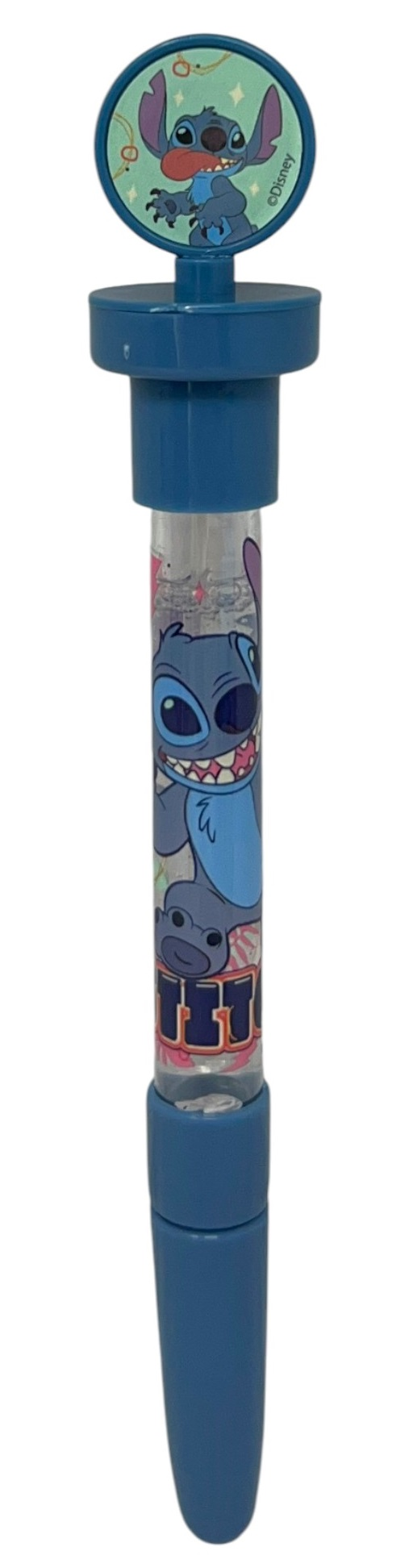 Penna 3 in 1 Stitch DISNEY Penna a Sfera Timbro Bolle di Sapone Gioco per Bambini - Lst1063