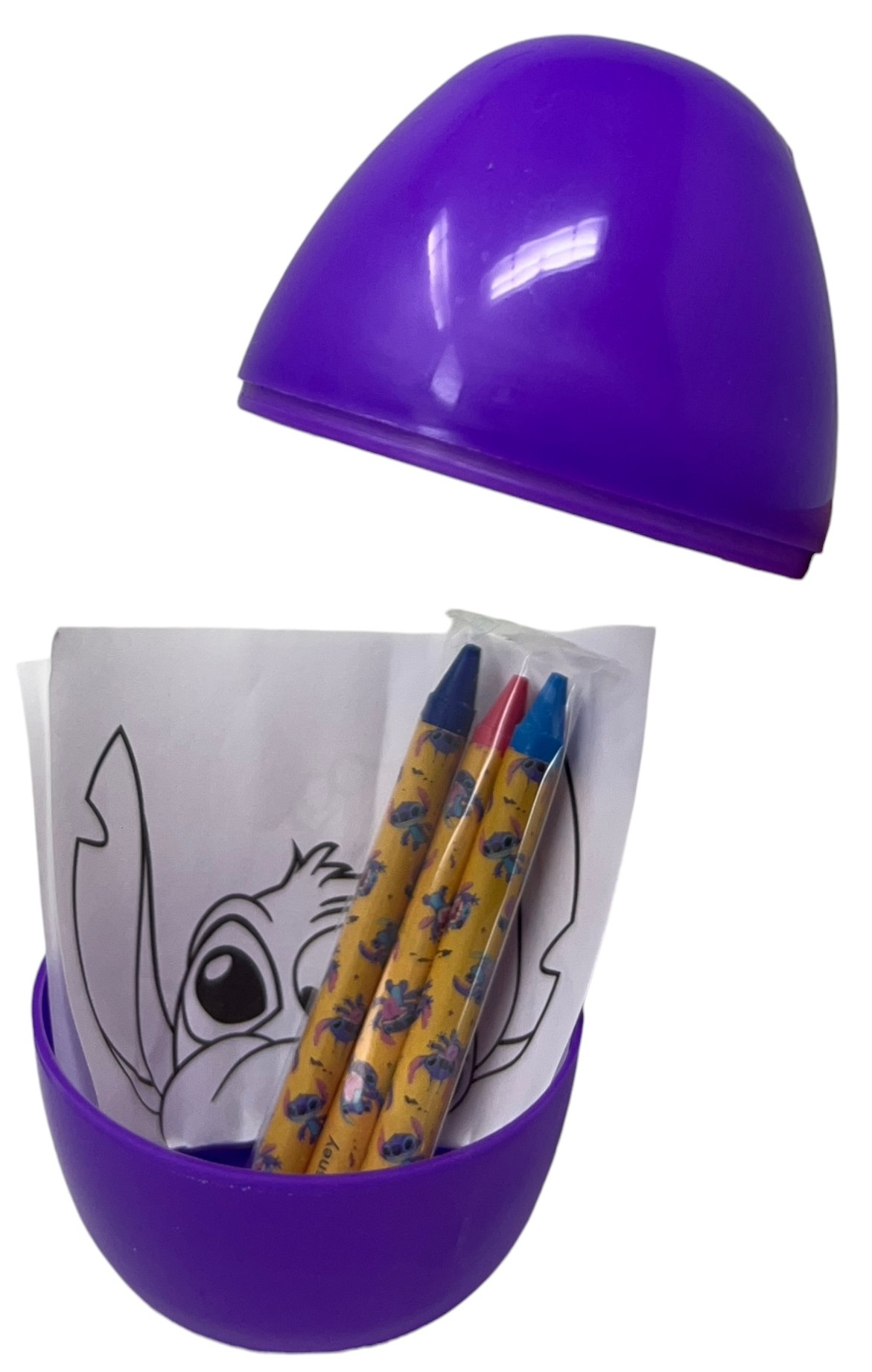 Mini Uovo con Sorpresa Stitch DISNEY Ovetto con Kit da Colorare -  Lst0940