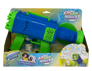 Pistola Sparabolle di Sapone a 24 Fori Blu Gioco per Bambini - Wnt0047