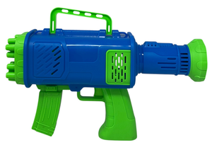 Pistola Sparabolle di Sapone a 24 Fori Blu Gioco per Bambini - Wnt0047