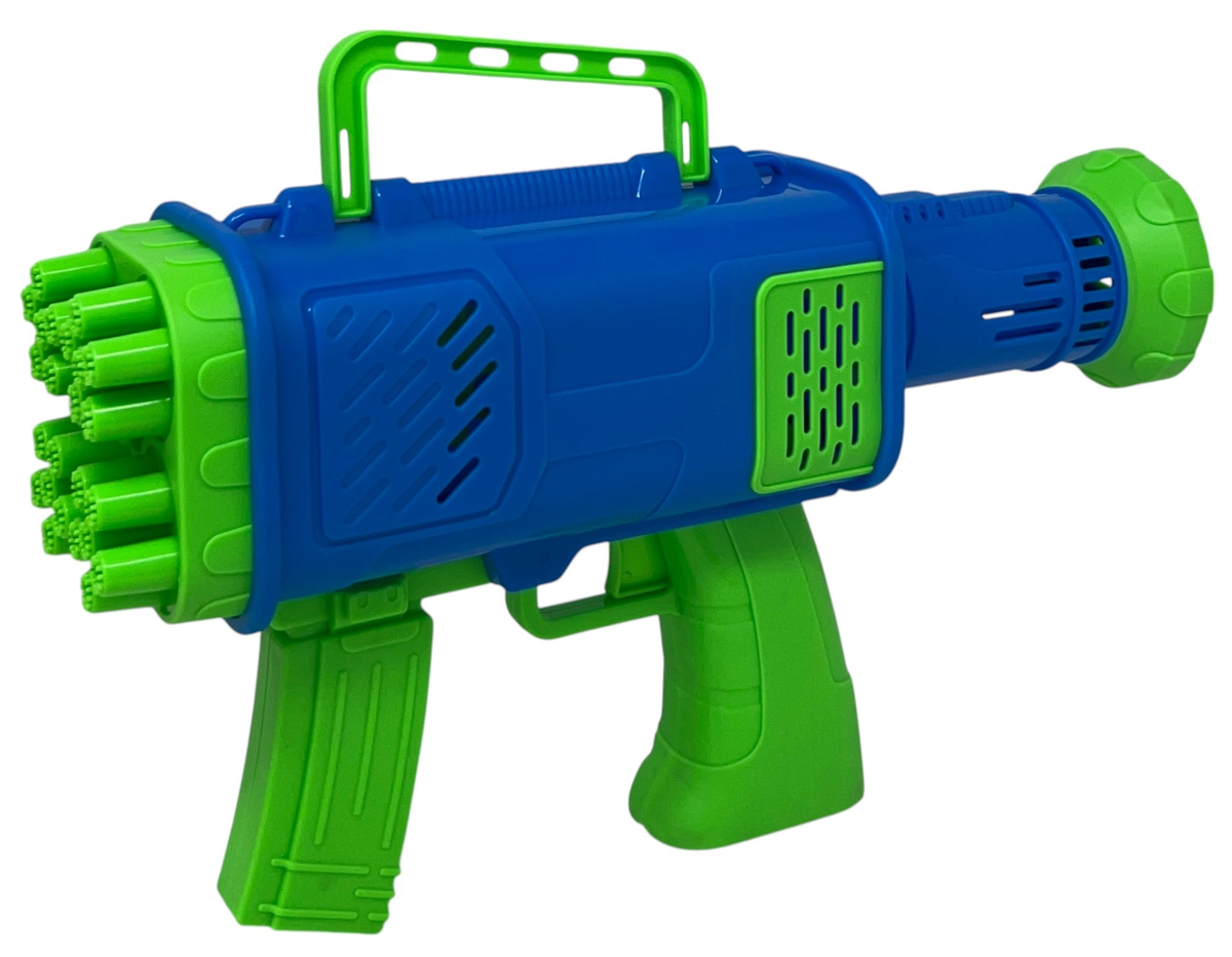 Pistola Sparabolle di Sapone a 24 Fori Blu Gioco per Bambini - Wnt0047