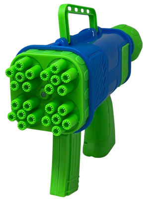 Pistola Sparabolle di Sapone a 24 Fori Blu Gioco per Bambini - Wnt0047