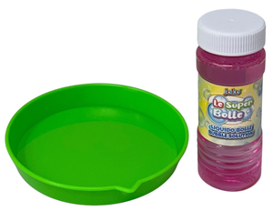 Pistola Sparabolle di Sapone a 24 Fori Fucsia Gioco per Bambini - Wnt0047