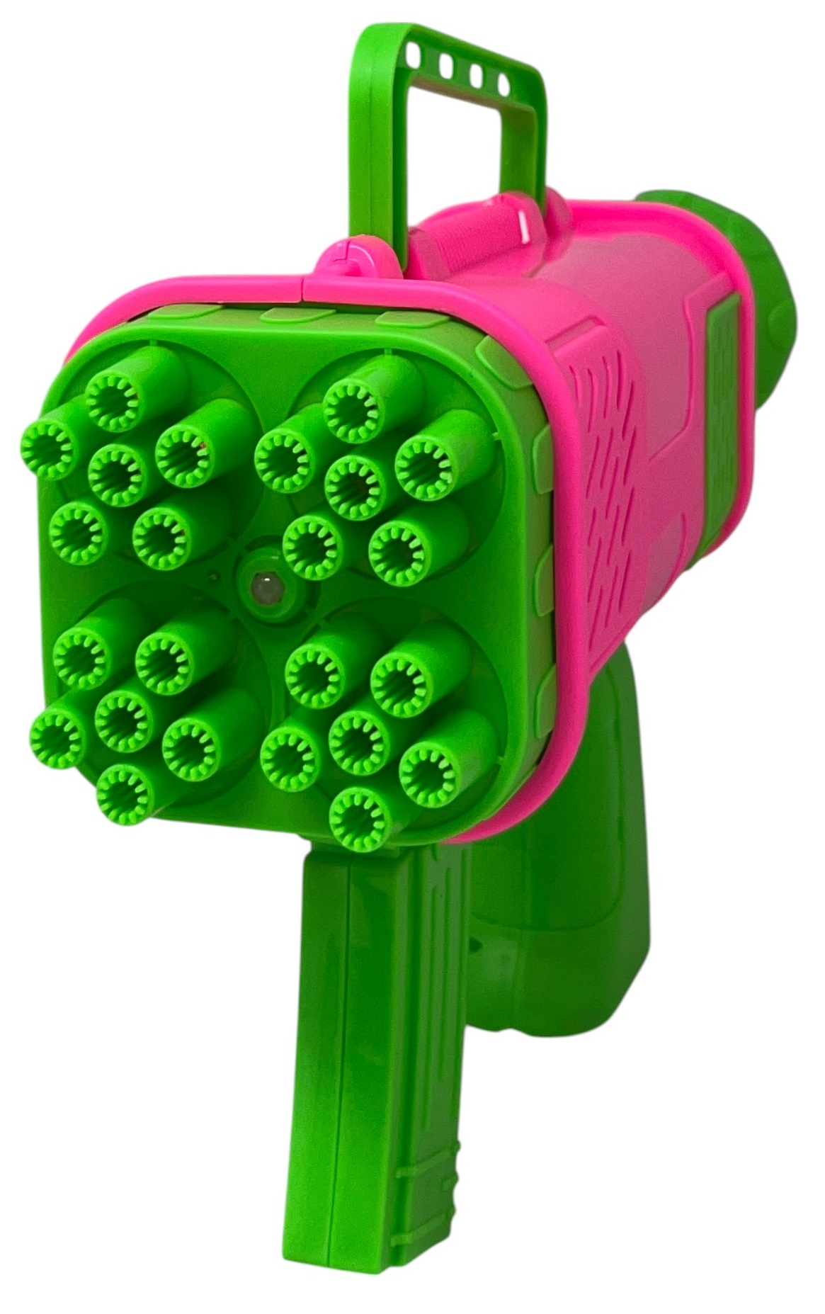 Pistola Sparabolle di Sapone a 24 Fori Fucsia Gioco per Bambini - Wnt0047