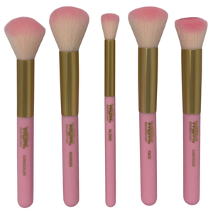 Set Pennelli per il Trucco 5 Pennelli con Contenitore in Silicone - Wow00152