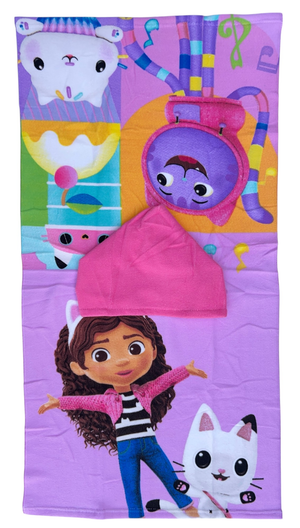 Poncho Mare Gabby's Dollhouse 100 X 50 CM Accappatoio per Bambini 100% Pl - Gab36-0427
