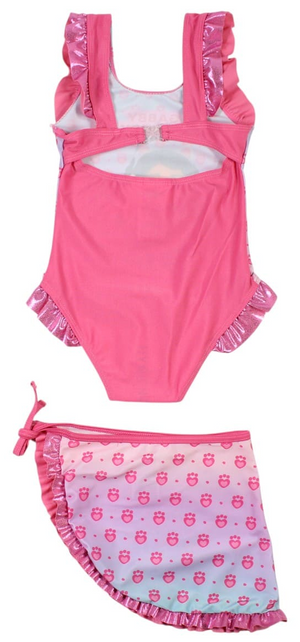 Costume con Pareo Gabby's Dollhouse Costume da Bagno Intero con Gonna Bambina - Gab36-0803